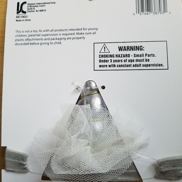 Wee Tots Unicorn Floral Gold & Silver Headwrap - Picture 3 of 4